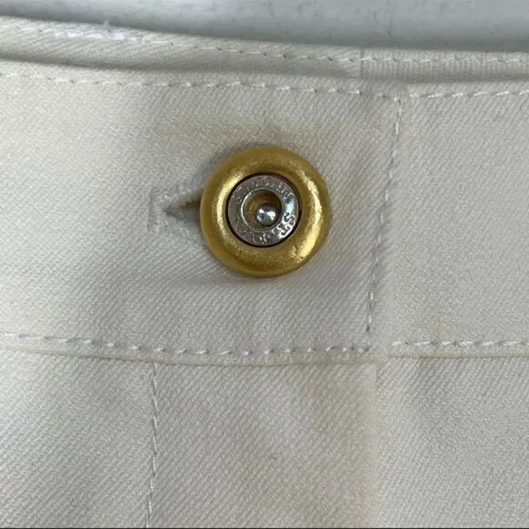 St. John Collection Ivory Wide Leg Trousers Size 4 - Picture 10 of 11